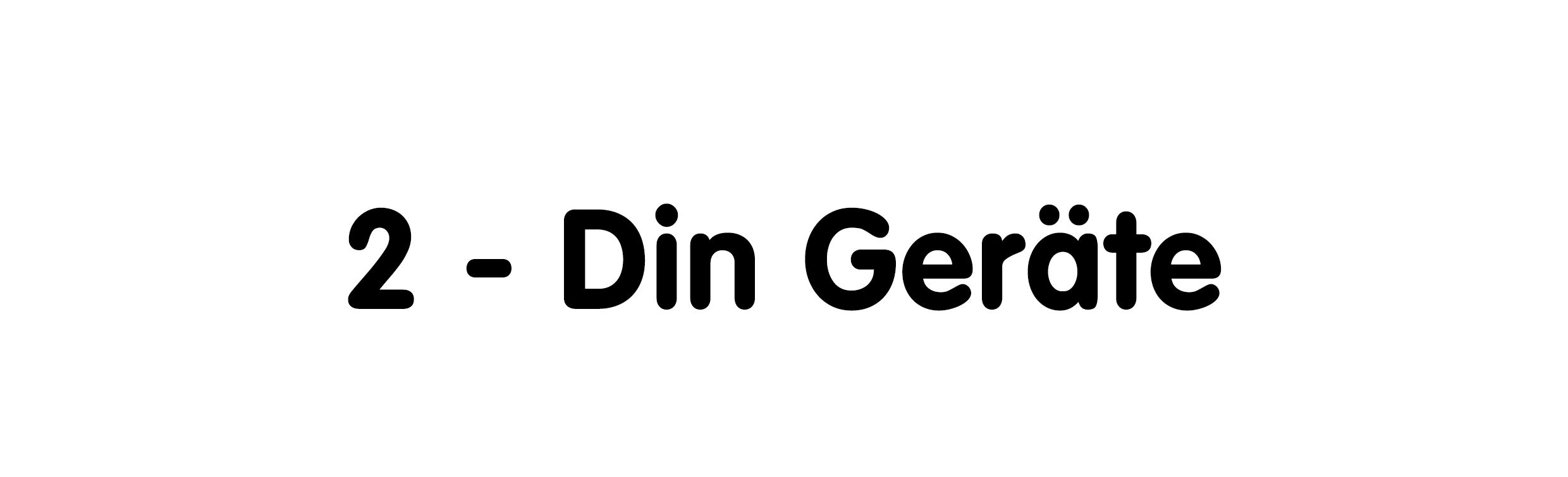 2-DIN Geräte